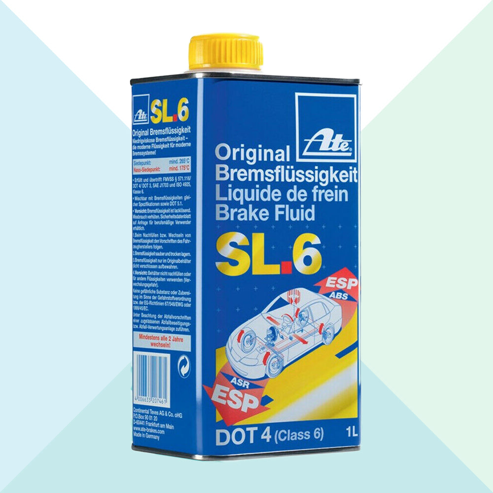 Ate Liquido Freni Olio Dot 4 SL6 1 Litro Indicato Abs Ed Esp Freno 03.9901 706402 (6015434752158)