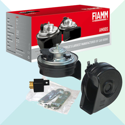 Coppia Trombe FIAMM AM80S 12V + Relè - Per Auto E Moto - Foto 12