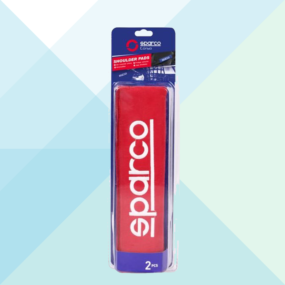 Sparco Cuscini Passacintura Rossi Con Ricamo SPC1204RD (7430790611164)