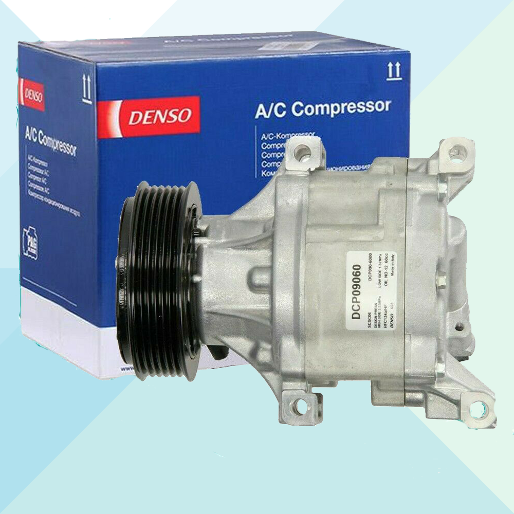 Denso Compressore Climatizzatore Aria Condizionata Per Fiat 500 Panda 1.3 Mjet DCP09060 (7668388528348)