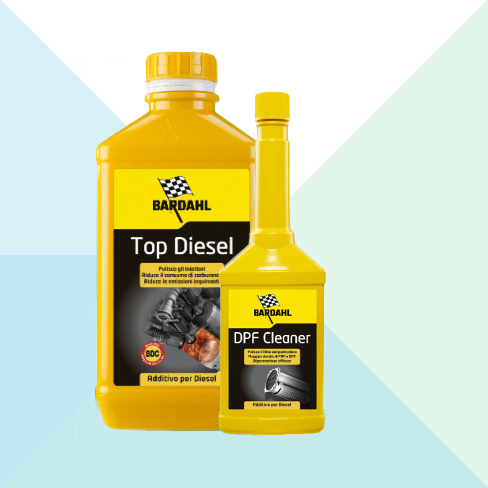 Bardahl Top Diesel Kit Additivo Pulitore Pulizia Iniettori Con DPF Cle –  Ricambi Auto 24