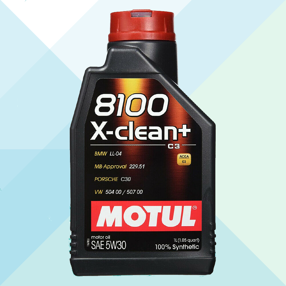 Motul Olio Motore 8100 X-Clean+ 5W30 C3 Longlife VW 504 00 / 507 00 BMW LL04 1LT 106376 (7630485192924)