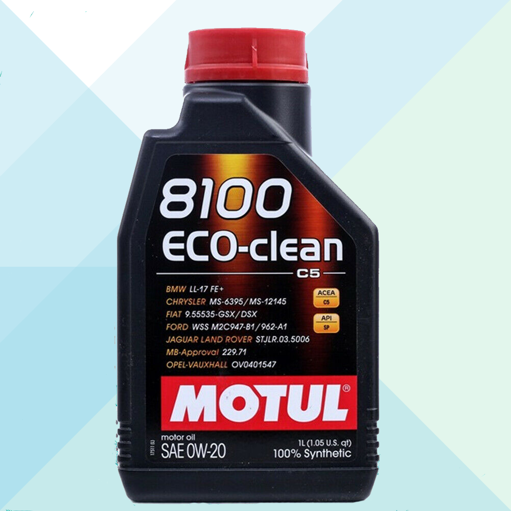 Motul Olio Motore Eco-Clean 0W20 Acea C5 Fiat 955535-GSX DSX 100% Sintetico 1 Lt 108813 (7621854527708)